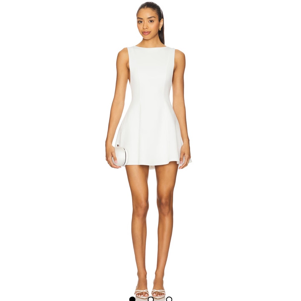 Elegant White Sleeveless Dress - Revolve Small